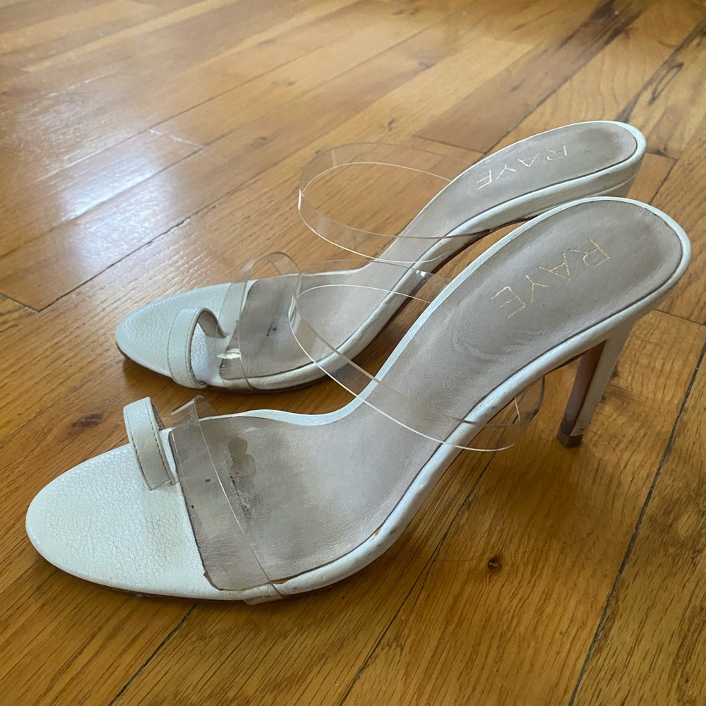 RAYE clear heels